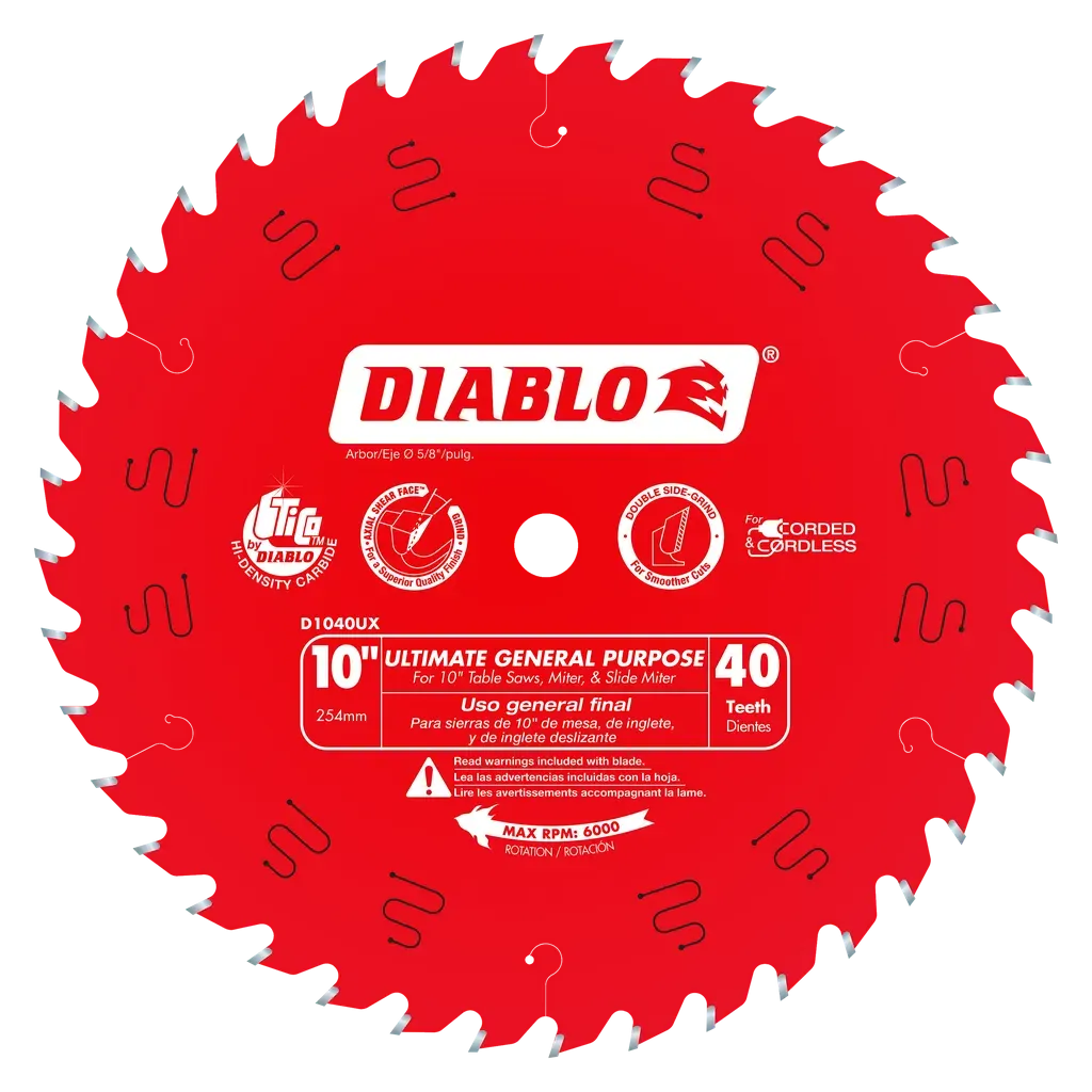 10 in. x 40 Tooth Ultimate General Purpose Saw Blade