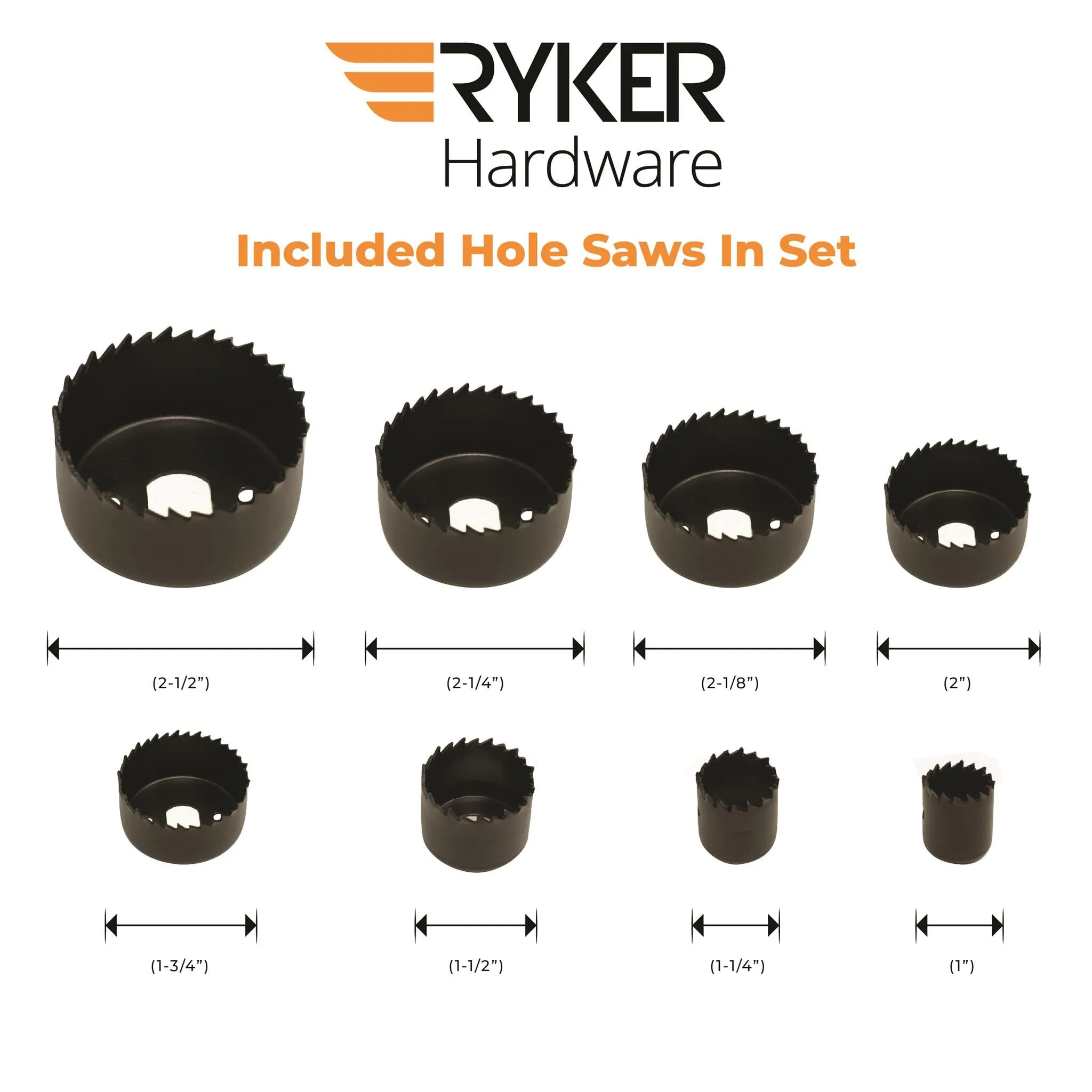 10 Piece Hole Saw Kit