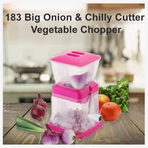 183 _Big Onion & Chilly Cutter Vegetable Chopper (Multicolor)