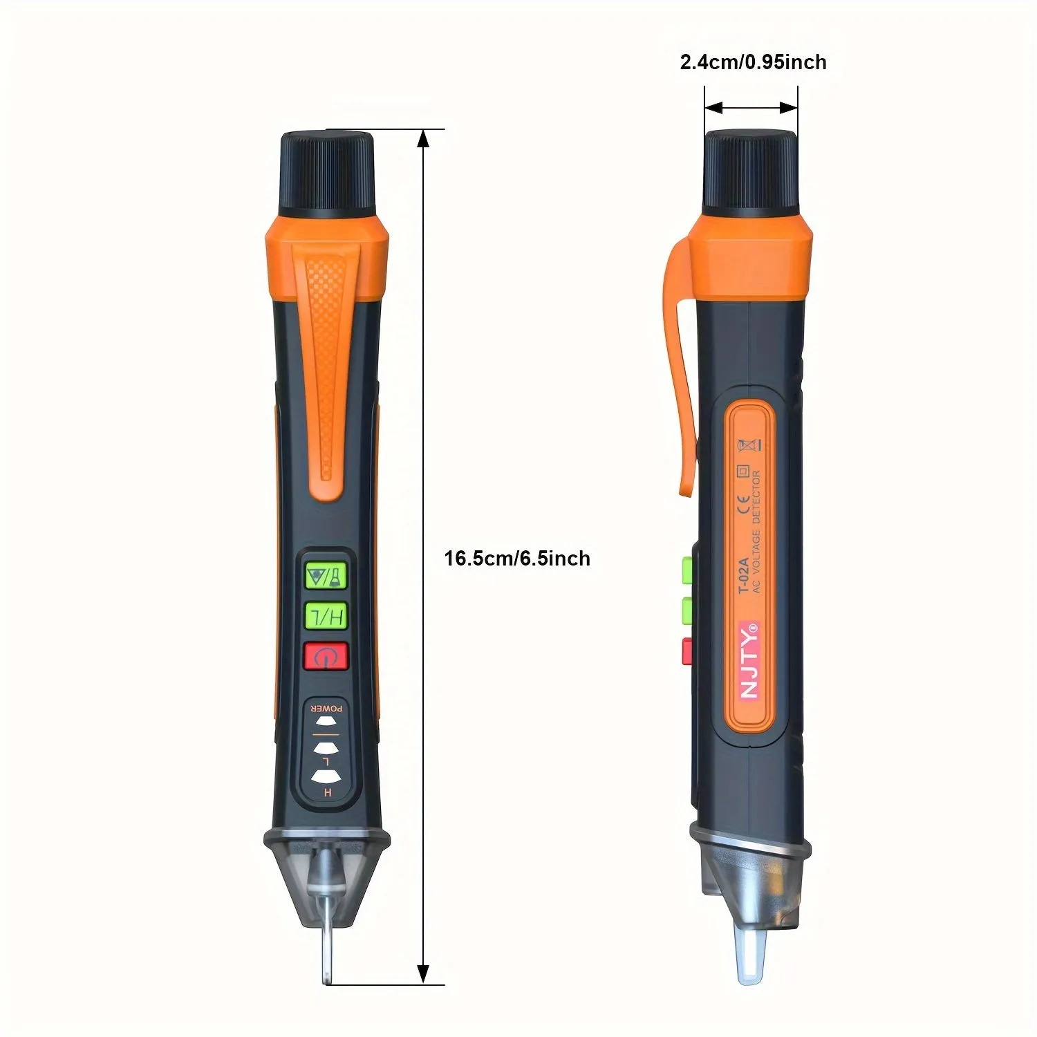 1pc Noncontact AC Voltage Tester Pen with Flashlight Buzzer