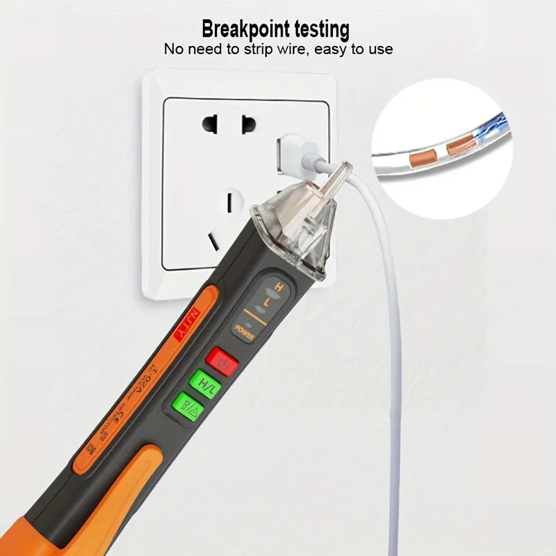 1pc Noncontact AC Voltage Tester Pen with Flashlight Buzzer