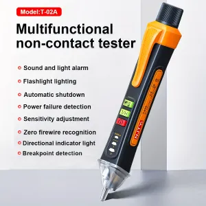 1pc Noncontact AC Voltage Tester Pen with Flashlight Buzzer