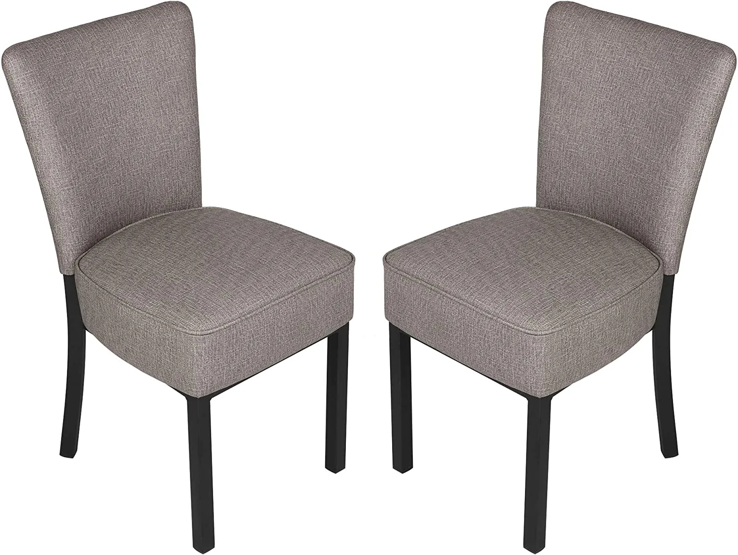 2 Set Kitchen Dining Chairs w/ Soft Cushion Modern Dining Room PU Leather Side Chairs