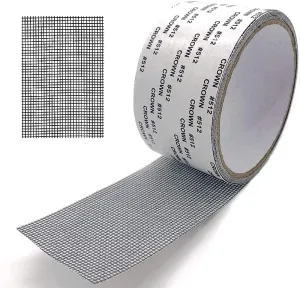 2inx2M Window Screen Repair Tap, Strong Adhesive & Waterproof Window Mosquito net Covering Mesh Tape