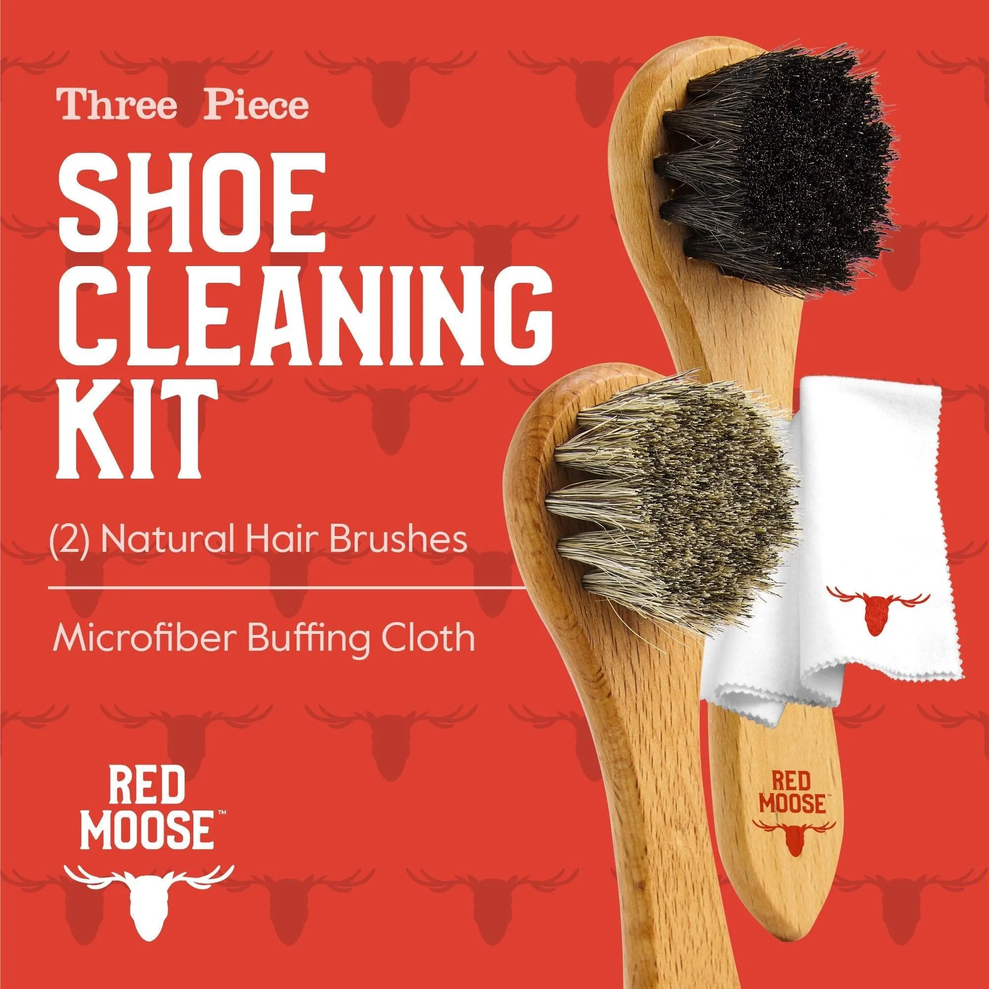 3-Piece Shoe Shine Brush Kit