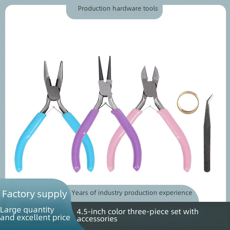 4.5-Inch Coloured Mini Tool Pliers Set