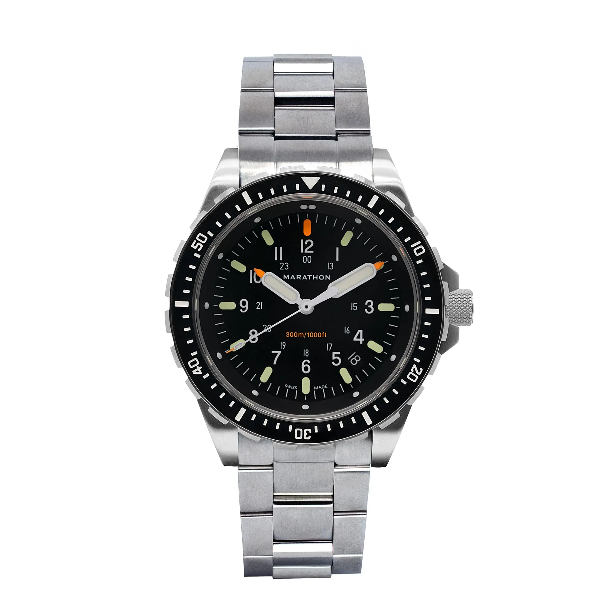 46mm Jumbo Diver's Quartz (JSAR) with Stainless Steel Bracelet