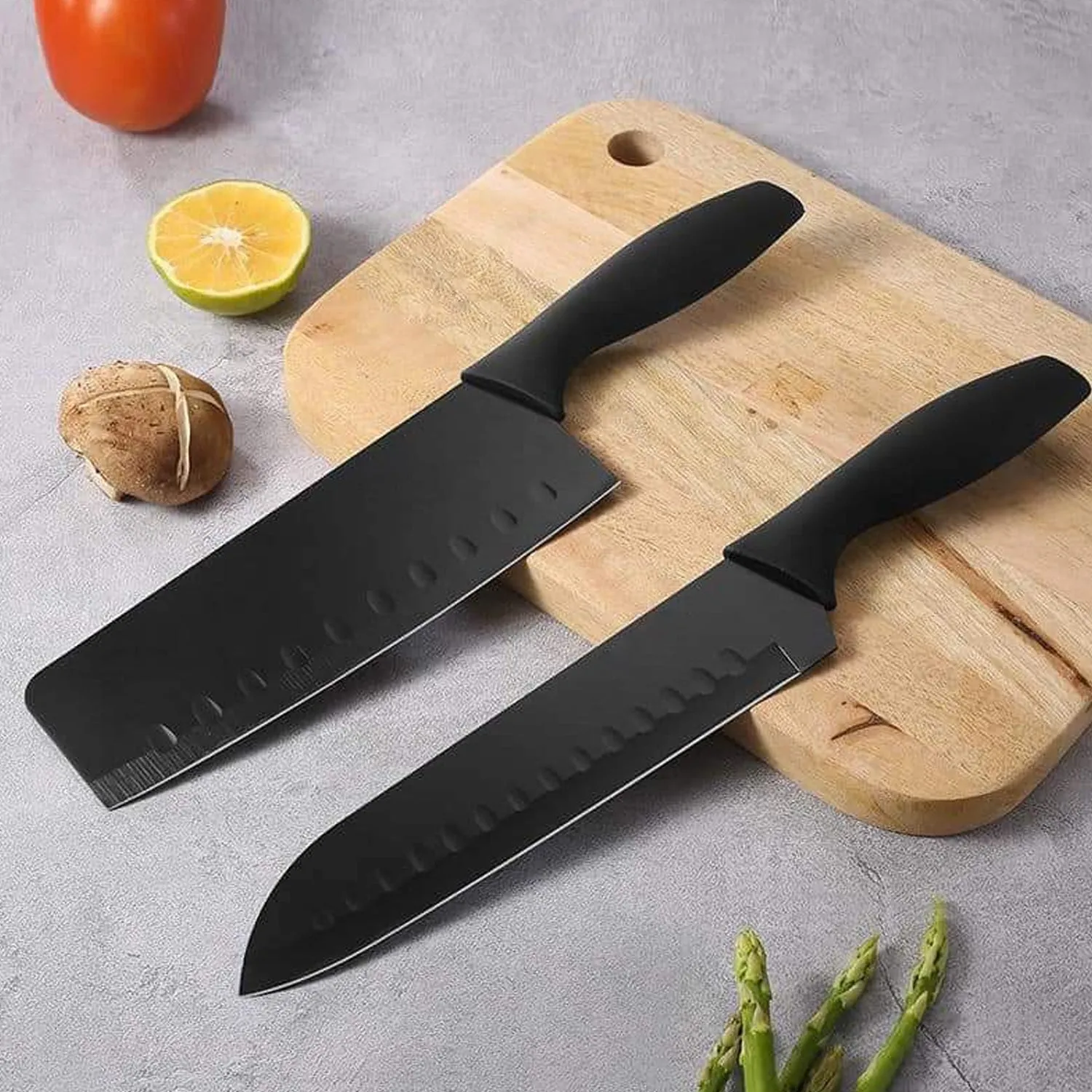 5911 Kitchen Chef Cutlery Stainless Steel Knife Set, Chopping Knife, Chef Knife, Utility Knife, Butcher Knife (Pack of 5pc).