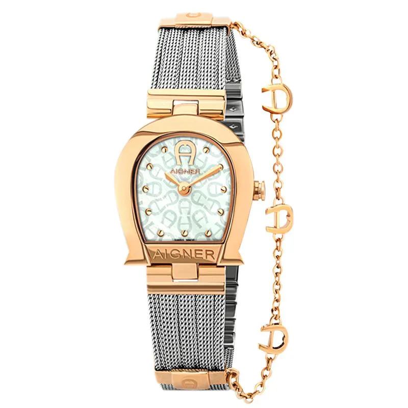 Aigner Cremona Silver And Rose Gold Women's Watch