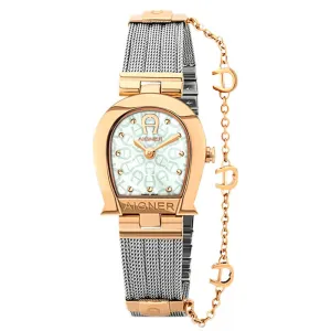 Aigner Cremona Silver And Rose Gold Women's Watch