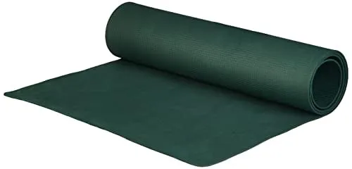 Amazon Brand - Symactive 4mm Anti-Skid Lightweight Water/Dirt Proof LDPE Yoga Mat with Carry Bag (Bottle Green)