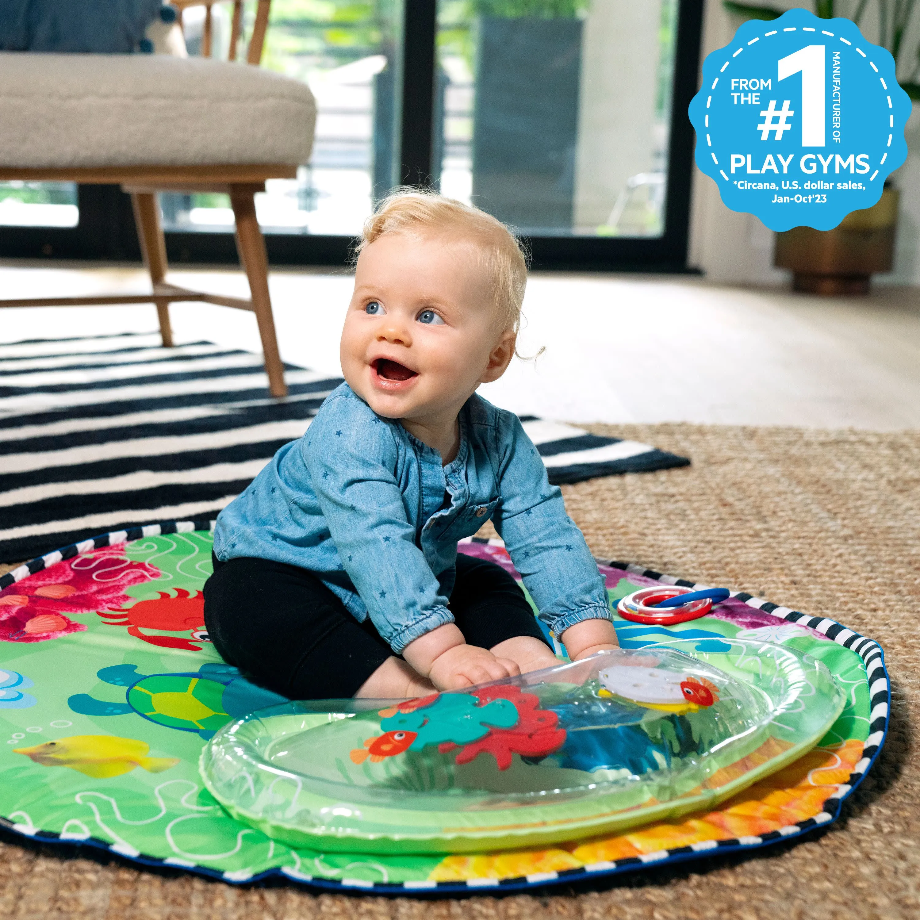 Baby Einstein Baby Einstein Sea Floor Explorers Tummy Time Water Play Mat