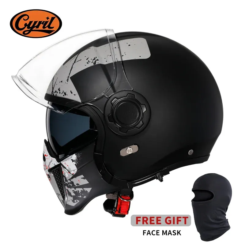 Black Feather Full Face DOT ECE APPROVED Motorcycle Helmet