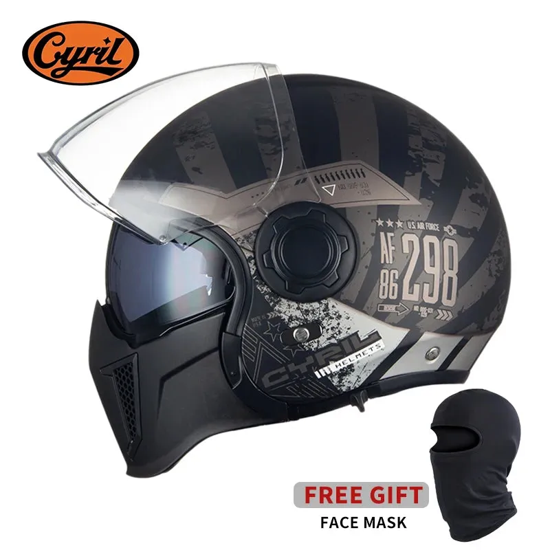 Black Feather Full Face DOT ECE APPROVED Motorcycle Helmet