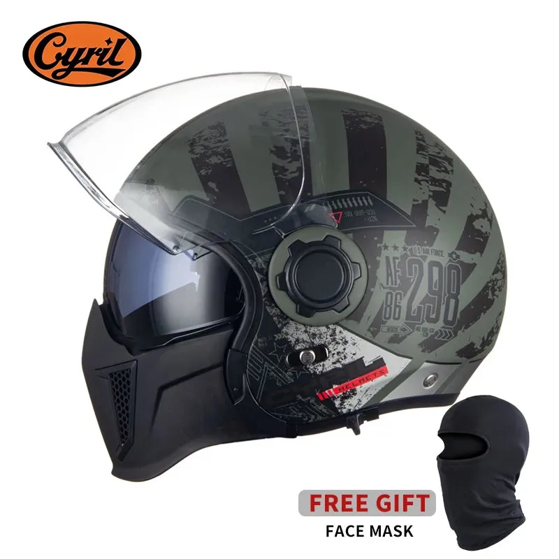 Black Feather Full Face DOT ECE APPROVED Motorcycle Helmet