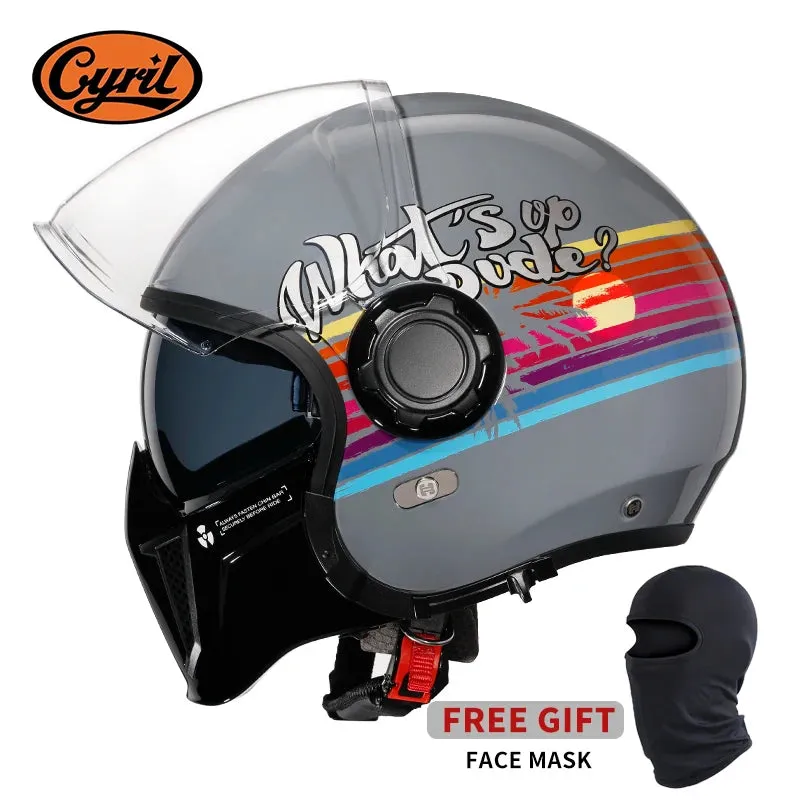 Black Feather Full Face DOT ECE APPROVED Motorcycle Helmet