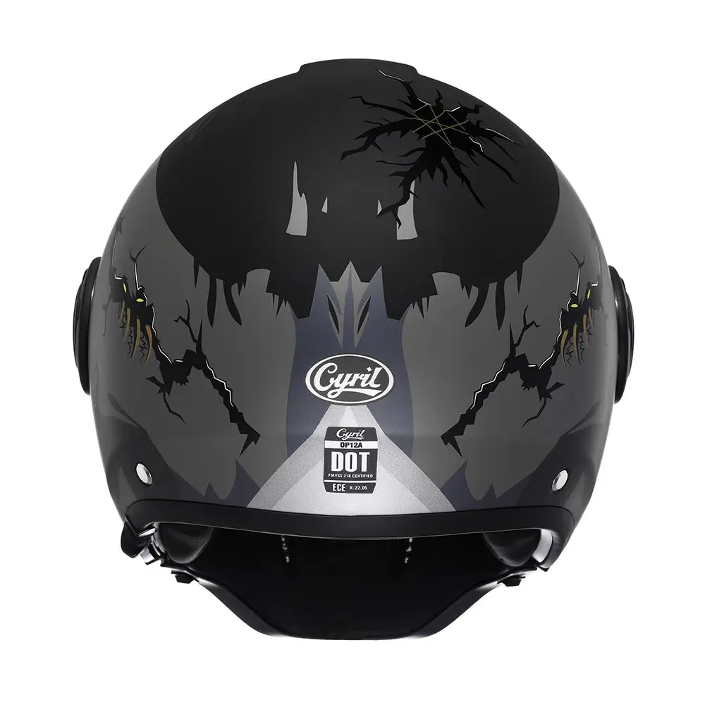 Black Feather Full Face DOT ECE APPROVED Motorcycle Helmet