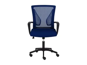 Blue and Black Mesh Office Chair