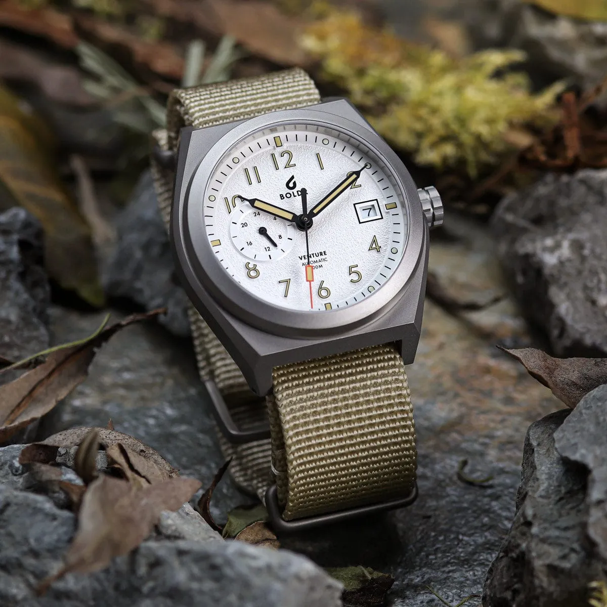 Boldr Venture Wayfarer Automatic Watch - Khaki