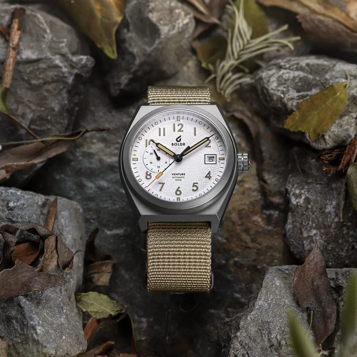 Boldr Venture Wayfarer Automatic Watch - Khaki