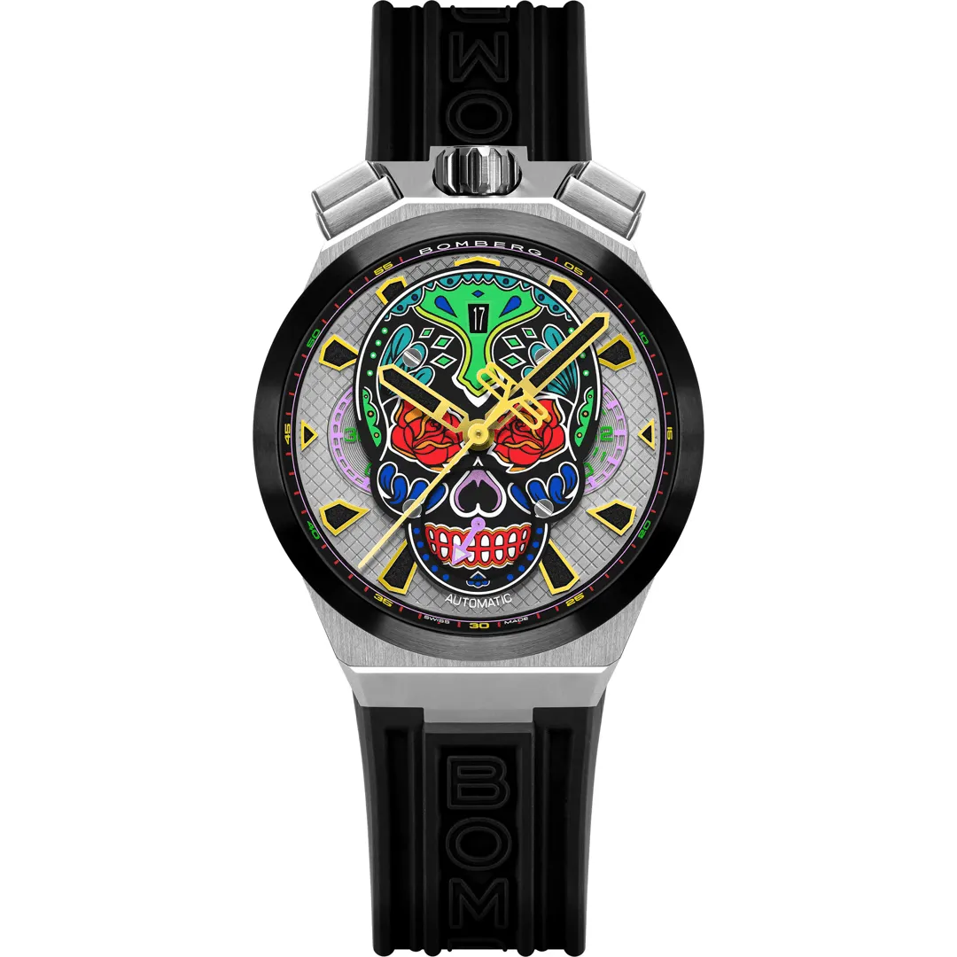 Bomberg Men's Bolt-68 Neo Calaveras Multicolour Watch BF44CHASP.04-6.12