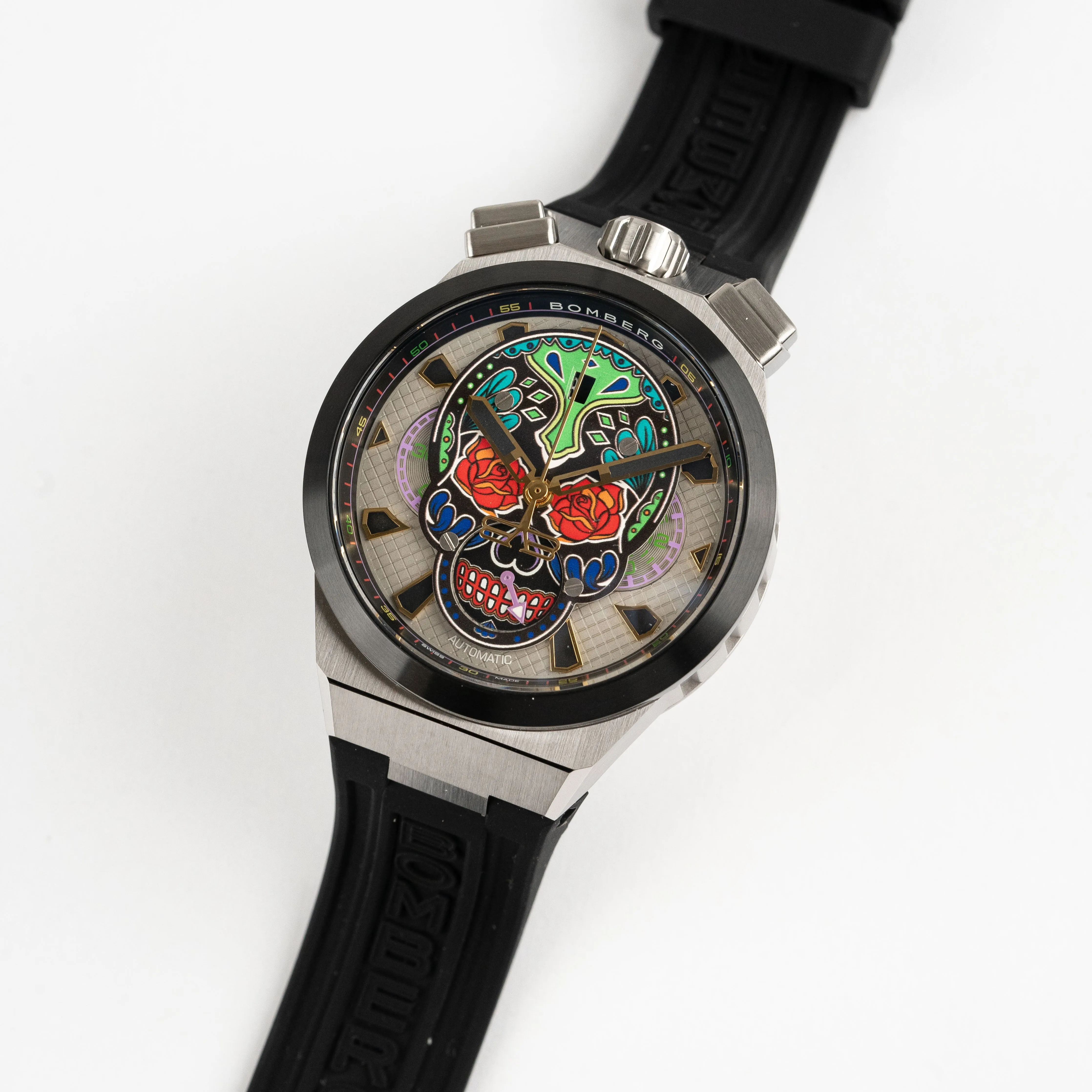 Bomberg Men's Bolt-68 Neo Calaveras Multicolour Watch BF44CHASP.04-6.12