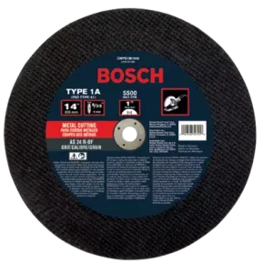 Bosch 1" x 5/32" x 1" Arbor Type 1A (ISO 41) 24 Grit Metal Cutting Bonded Abrasive Cutting Wheel