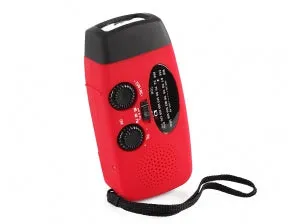 Camping - Hand Crank Solar Powered AM/FM Radio with LED Flashlight