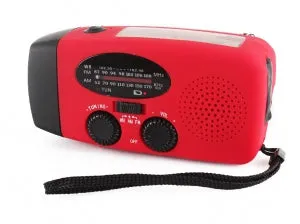 Camping - Hand Crank Solar Powered AM/FM Radio with LED Flashlight