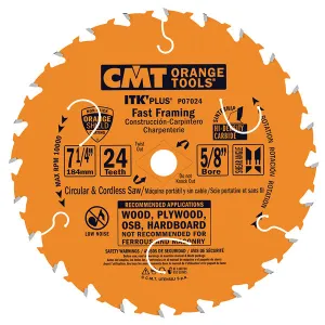 CMT P06018 ITK PLUS Saw Blade for Fast Framing, 6-1/2 X 18 Teeth, 10° ATB   Shea