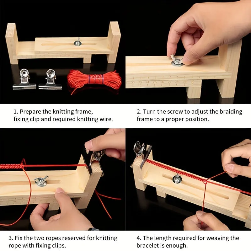 Creative Handcrafted Rope Braiding Tool for DIY Bracelet  Necklace