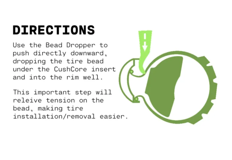 CushCore Bead Dropper Tyre lever