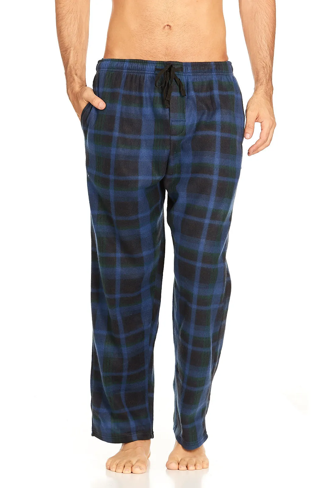 DARESAY Mens Microfleece Pajama Pants/Lounge Wear with Pockets and Adjustable Waistband