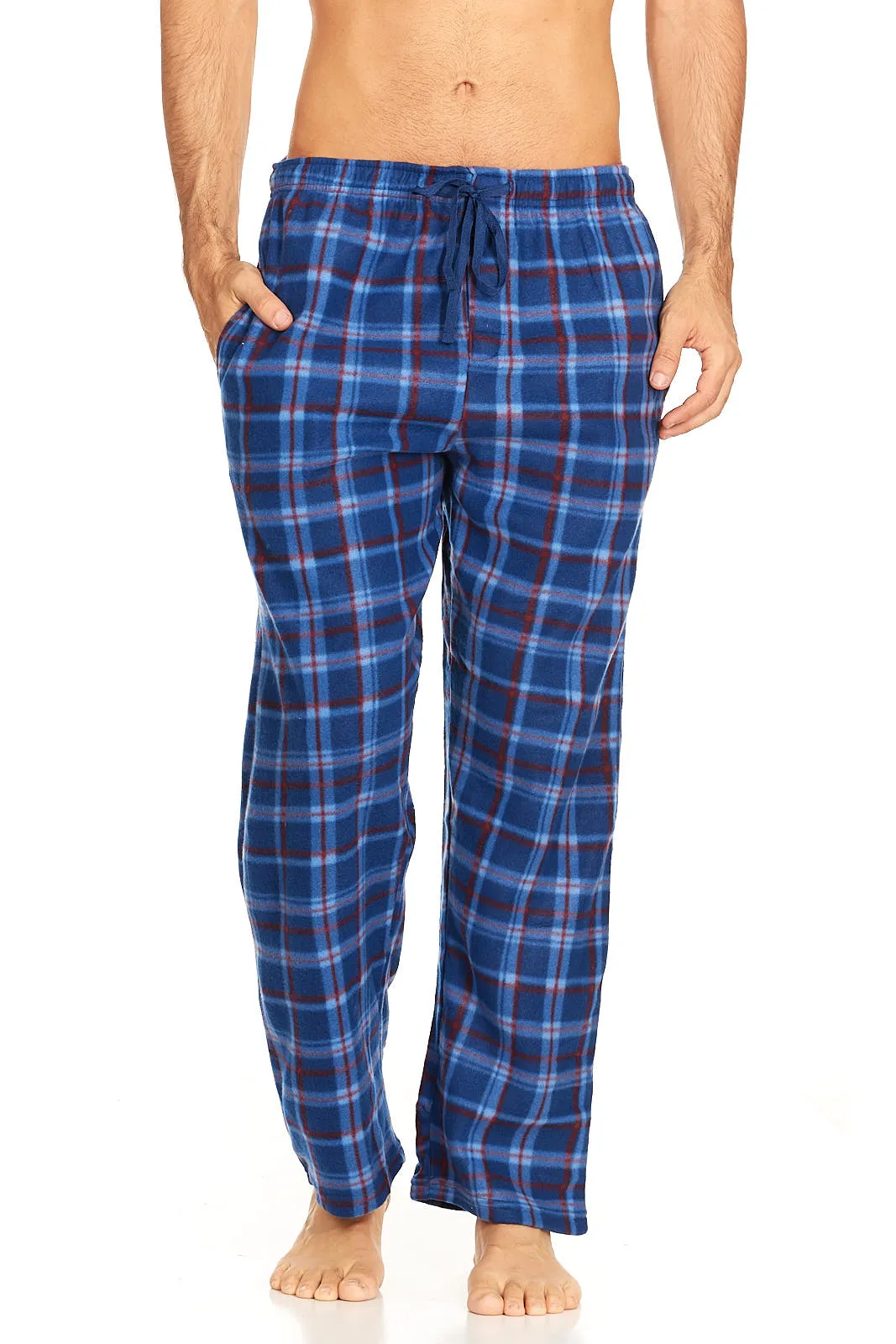 DARESAY Mens Microfleece Pajama Pants/Lounge Wear with Pockets and Adjustable Waistband