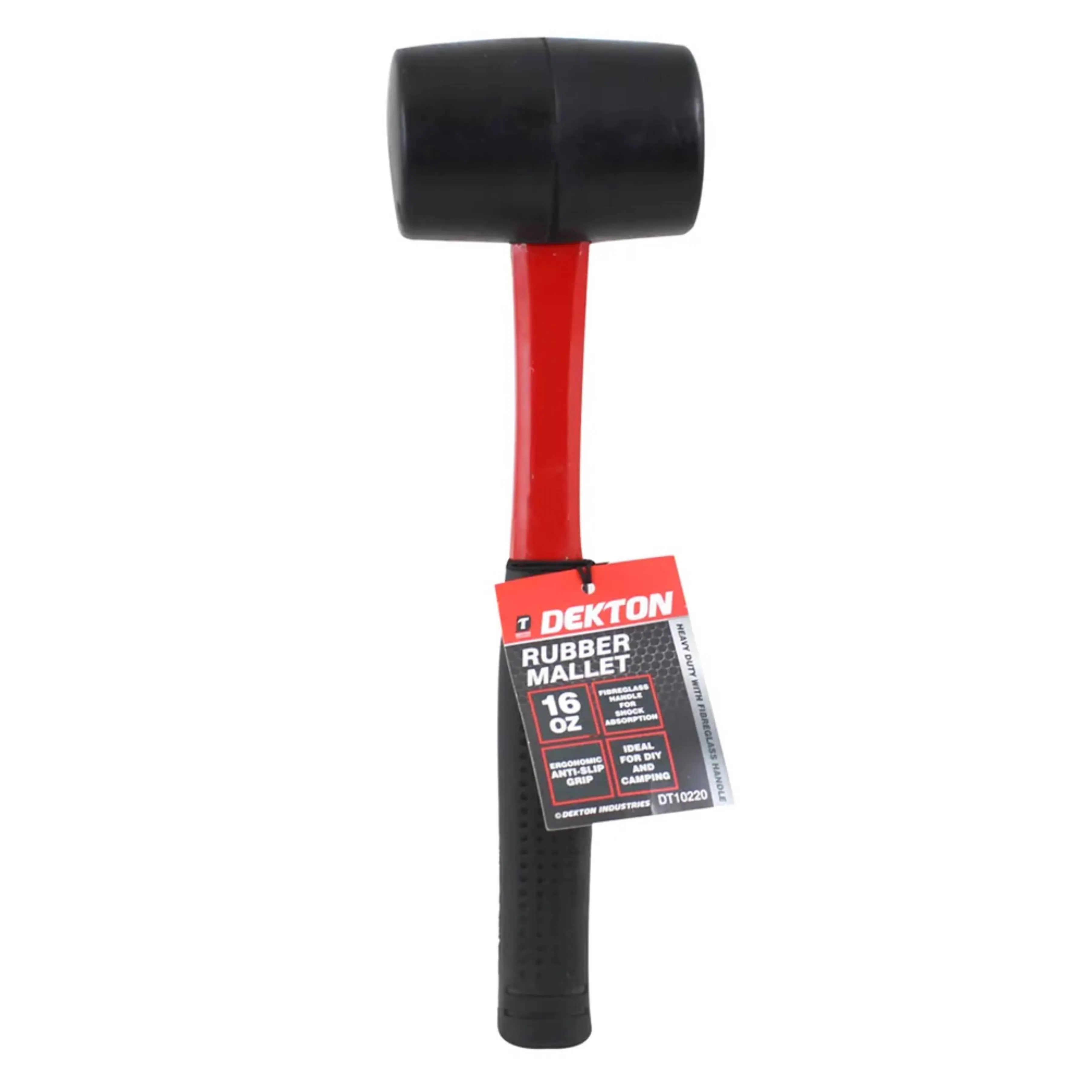 DEKTON 16oz Fibreglass Rubber Mallet