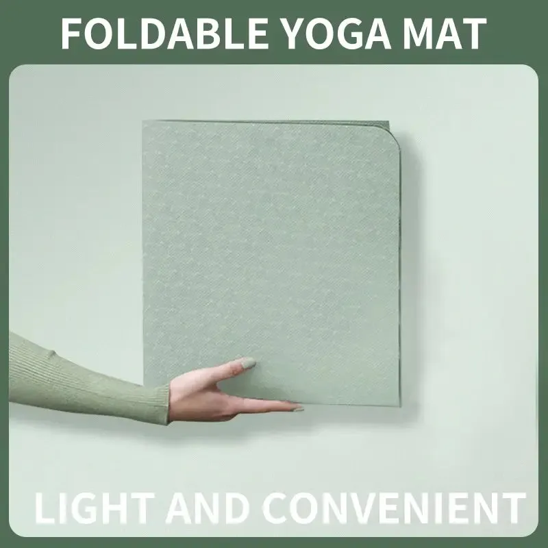 Foldable Yoga Mat Eco Friendly TPE Folding Travel