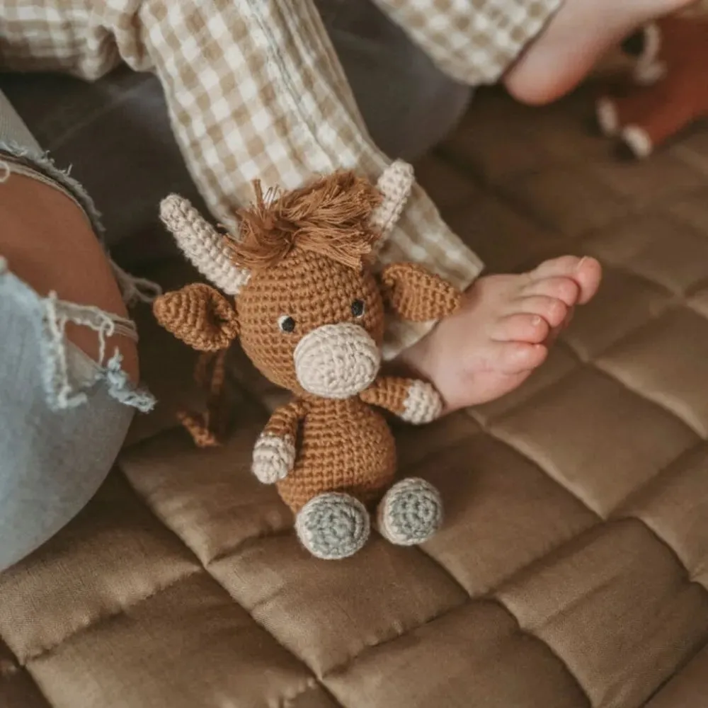 French Linen Baby Playmat - Chestnut