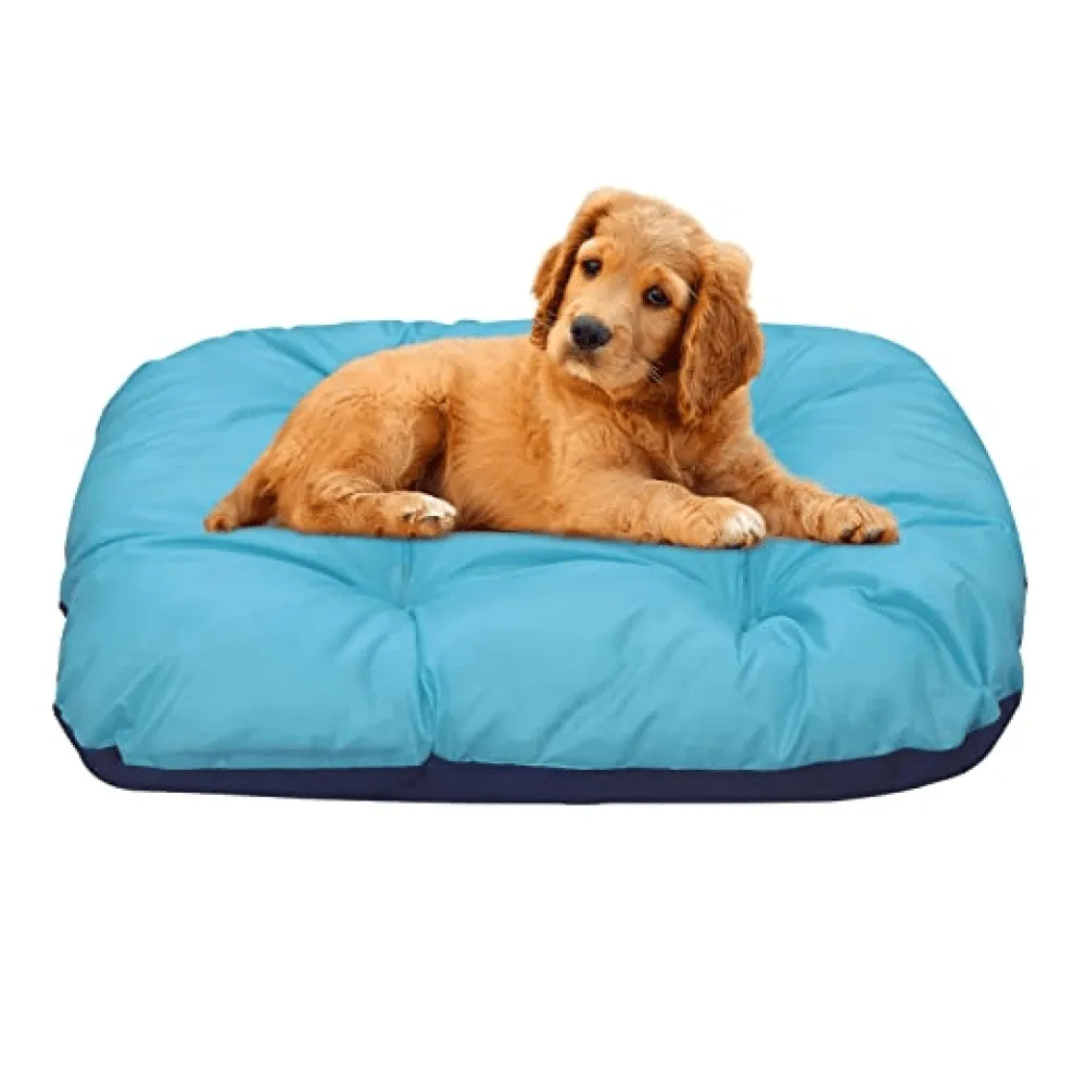 Hiputee Reversible Soft Bed Cushion for Dogs and Cats (Blue)