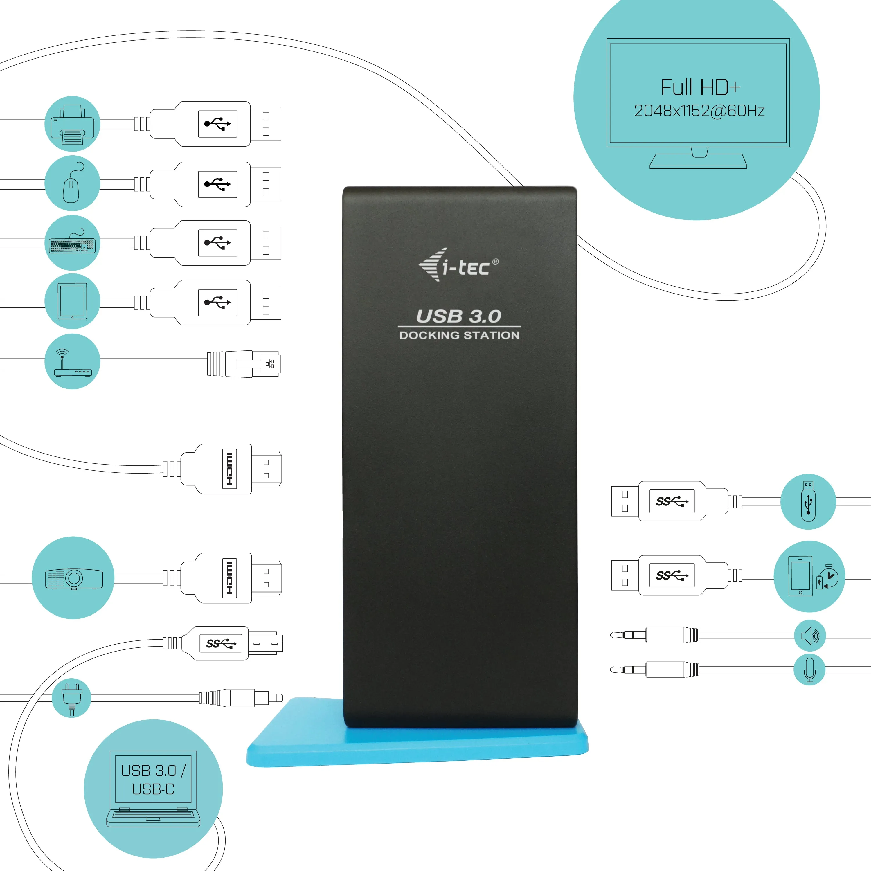 I-Tec Usb 3.0/Usb-C Dual Hdmi