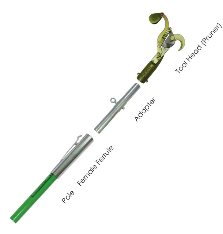 Jameson 8ft Landscaping Green Extension Poles