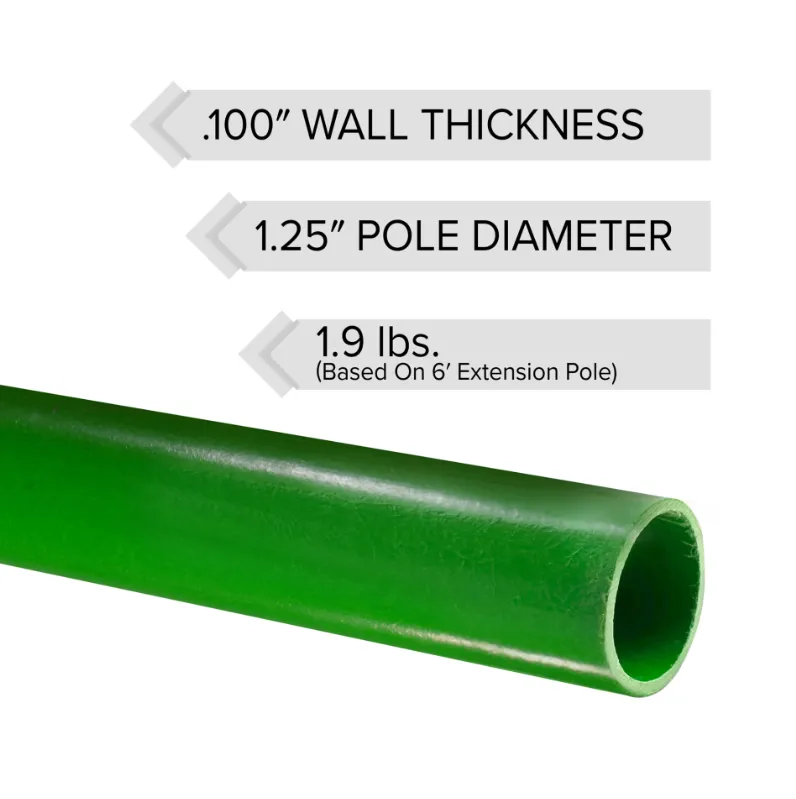 Jameson 8ft Landscaping Green Extension Poles