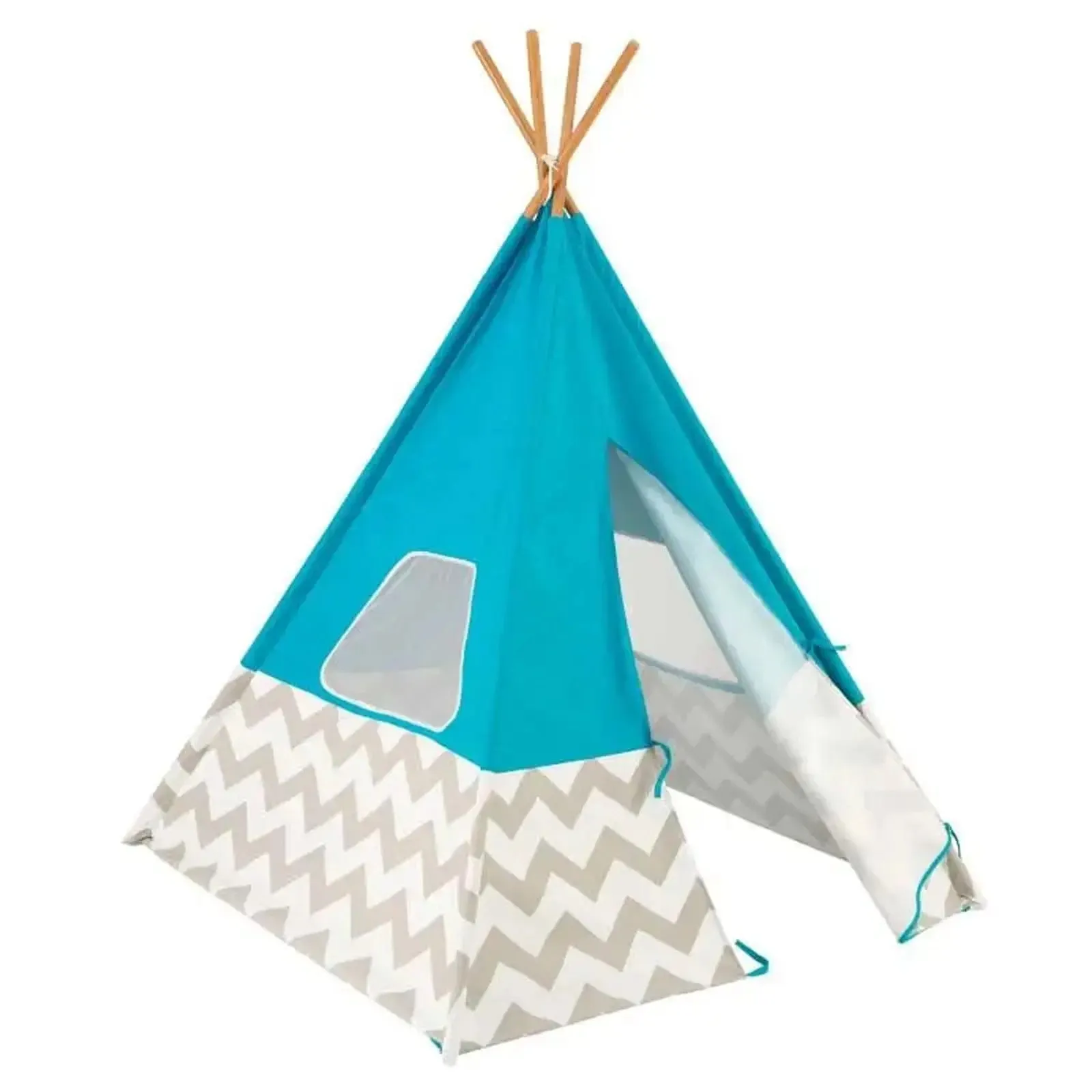 KidKraft Play Teepee Tent Turquoise Kids Indoor Outdoor Toy