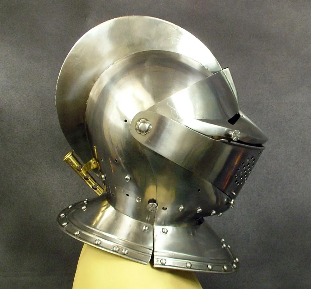 Knights Close Battle & Jousting Helmet Circa 1350-1500: Quality Reproduction