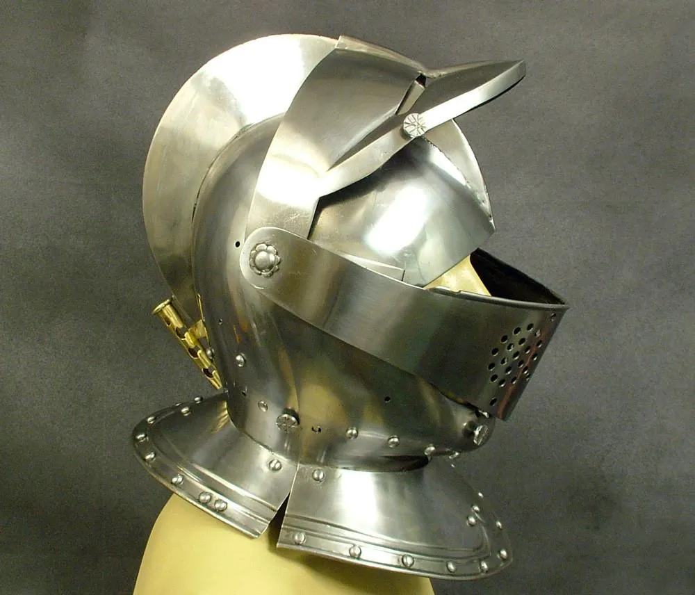 Knights Close Battle & Jousting Helmet Circa 1350-1500: Quality Reproduction