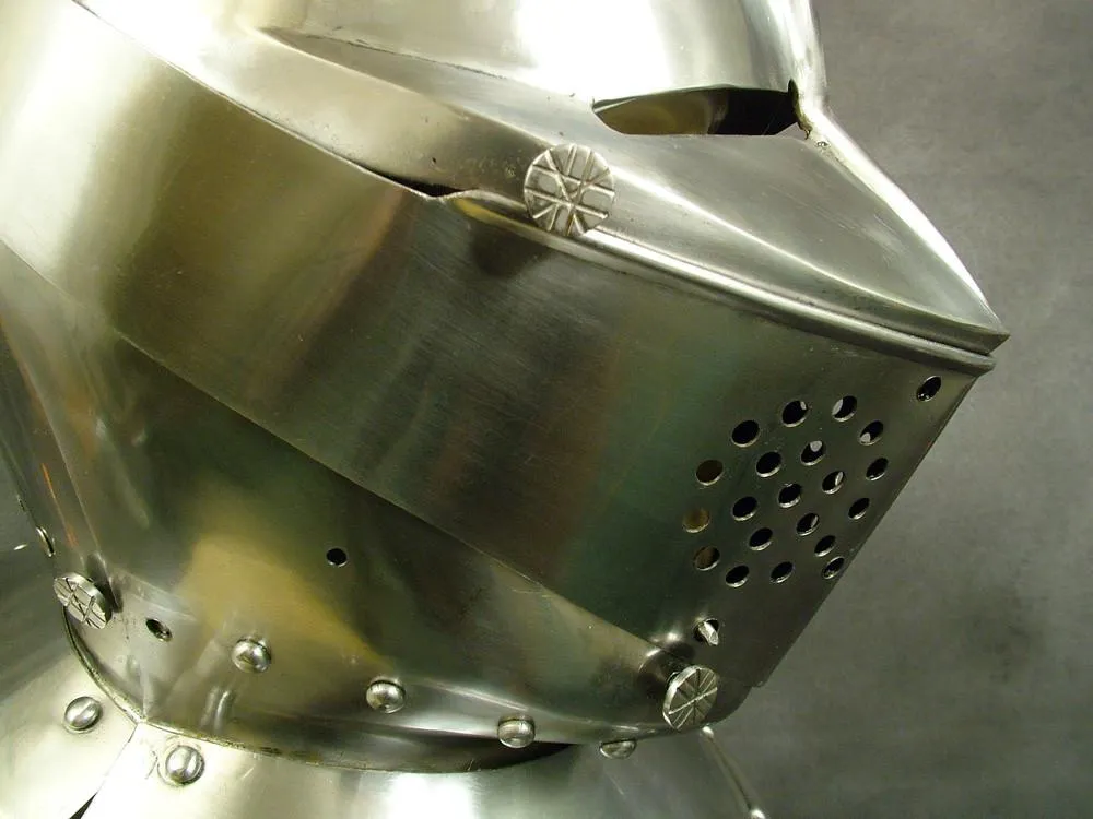 Knights Close Battle & Jousting Helmet Circa 1350-1500: Quality Reproduction