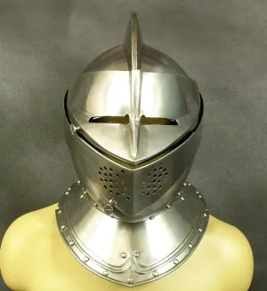 Knights Close Battle & Jousting Helmet Circa 1350-1500: Quality Reproduction