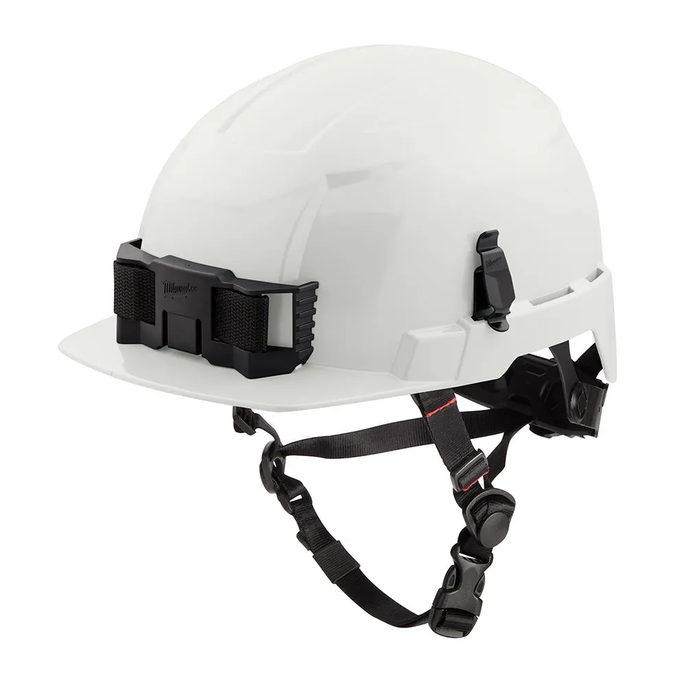 Milwaukee 48-73-1321 BOLT White Front Brim Safety Helmet (USA) - Type 2, Class E, Non-Vented