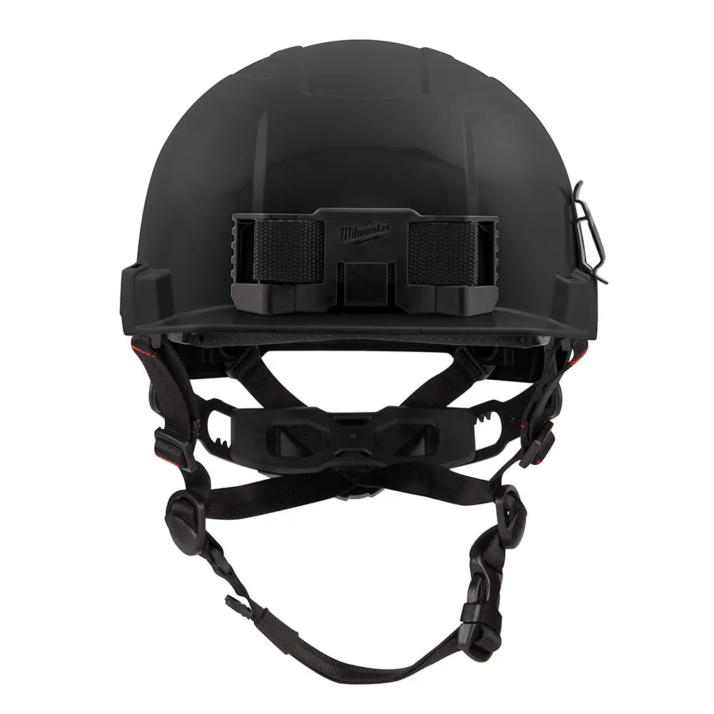 Milwaukee 48-73-1331 BOLT Black Front Brim Safety Helmet (USA) - Type 2, Class E, Non-Vented