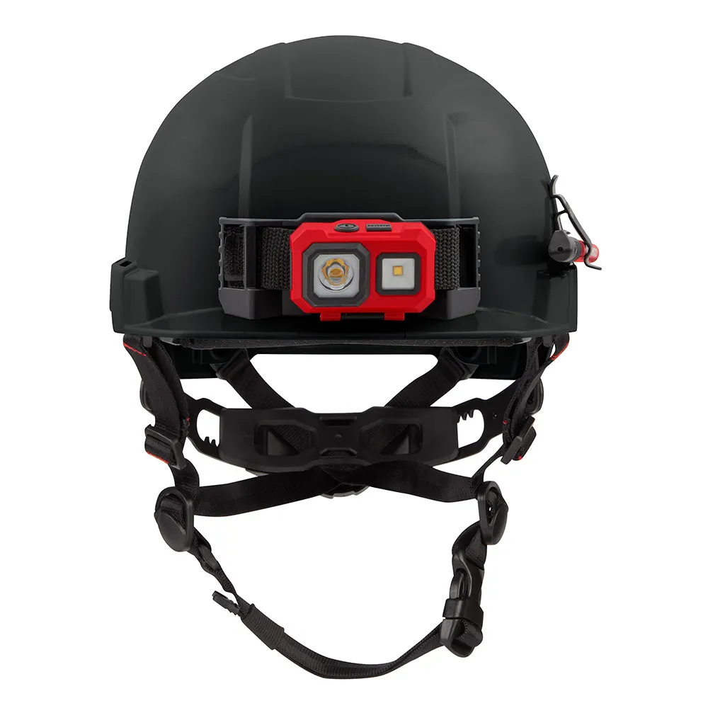 Milwaukee 48-73-1331 BOLT Black Front Brim Safety Helmet (USA) - Type 2, Class E, Non-Vented