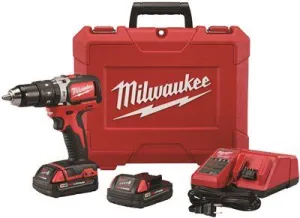 Milwaukee M18 Cordless Brushless Hammer Drill Driver Kit' 1/2 In.